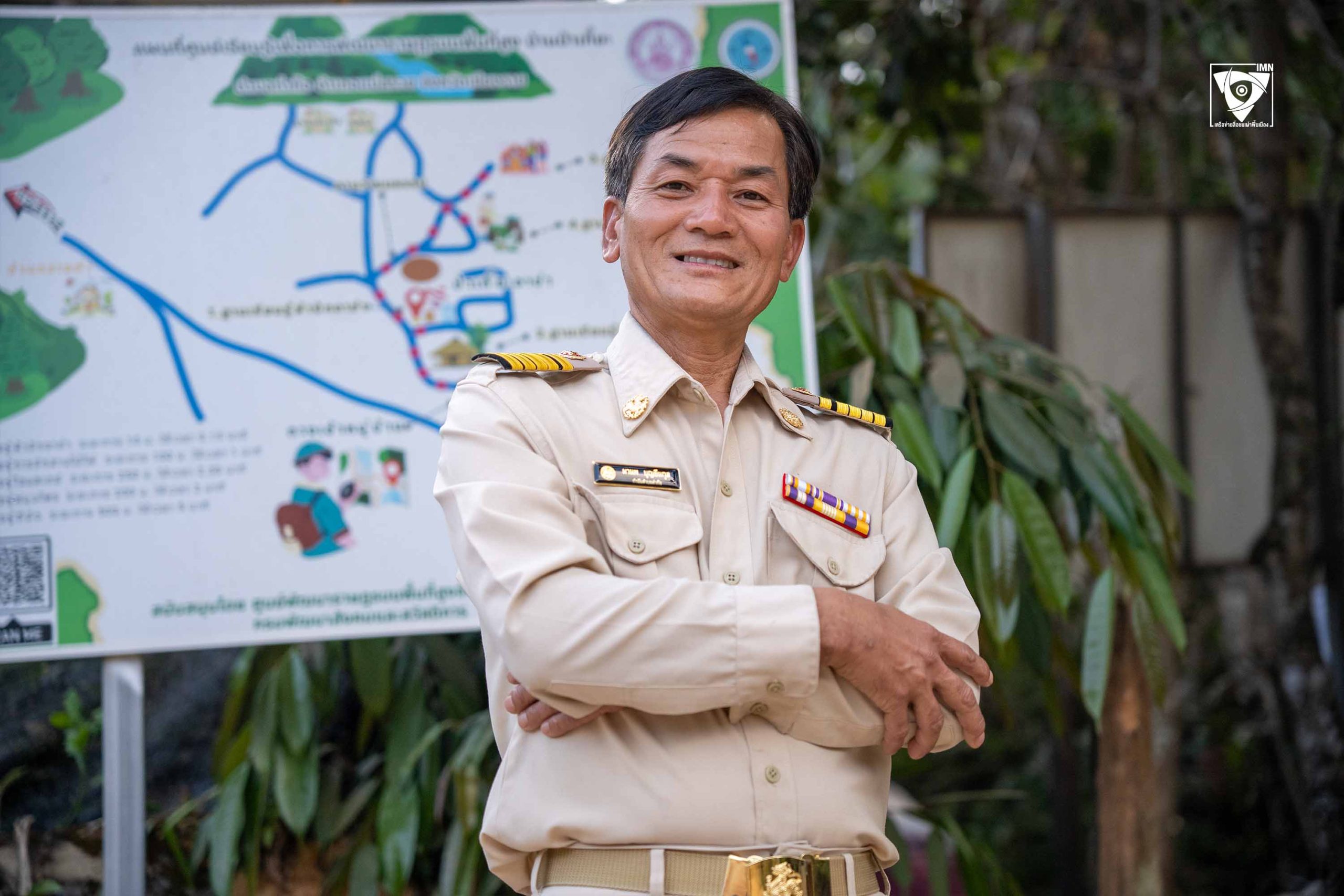 กำนันมานพ บุญยืนกุล ต.ท่าก๊อ อ.แม่สรวย จ.เชียงราย ภาพ: สุรชาติ สมณา