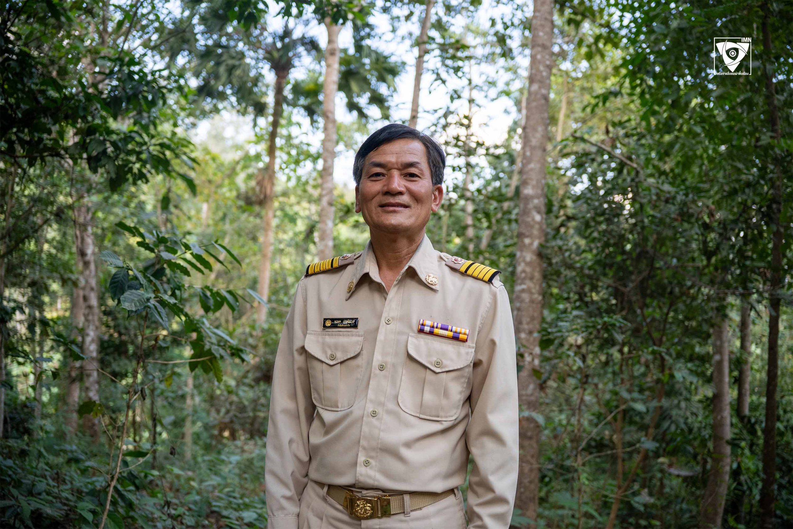 กำนันมานพ บุญยืนกุล ต.ท่าก๊อ อ.แม่สรวย จ.เชียงราย ภาพ: สุรชาติ สมณา