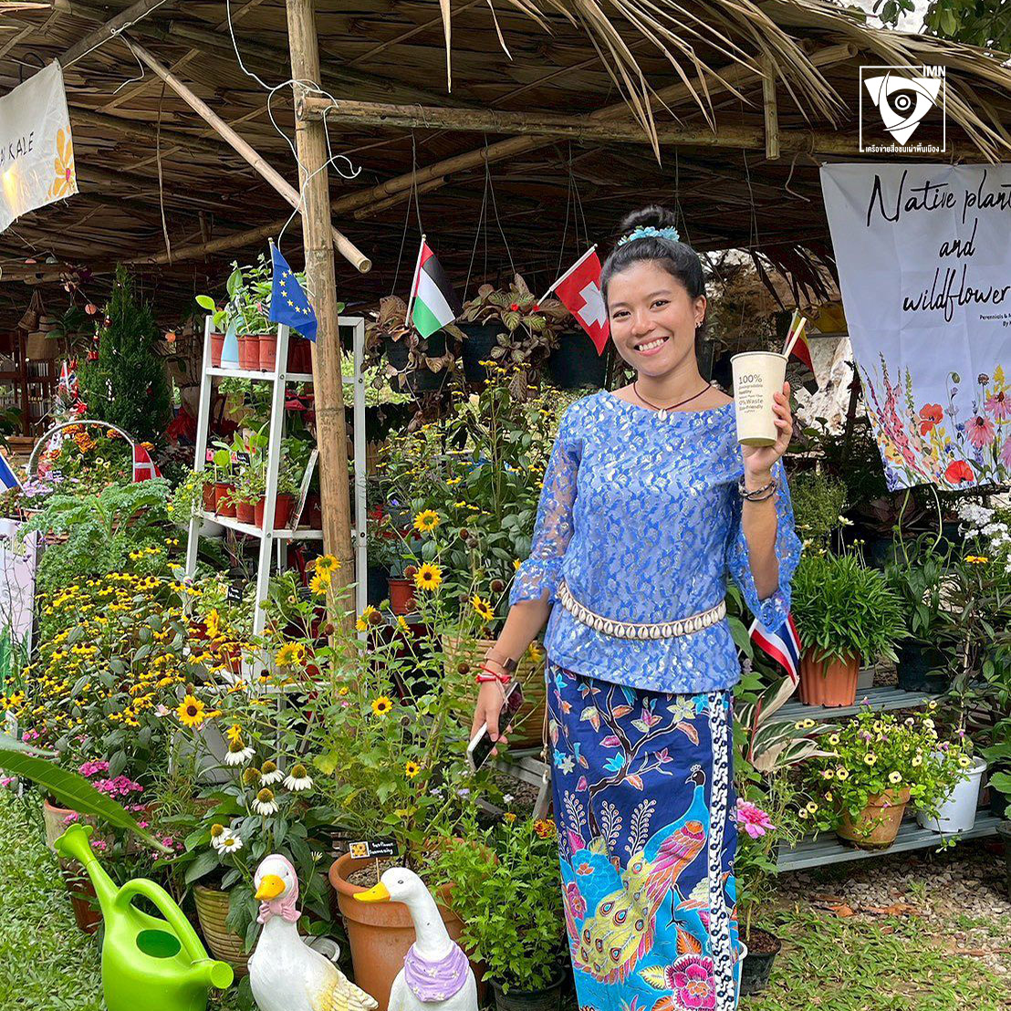 กมลวรรณ ผอมด้วง เยาวชนอูรักลาโว้ยผู้ใช้สิทธิเลือกตั้งในพื้นที่เกาะจำ ตำบลศรีบอยา จังหวัดกระบี่ ภาพ: กมลวรรณ ผอมด้วง