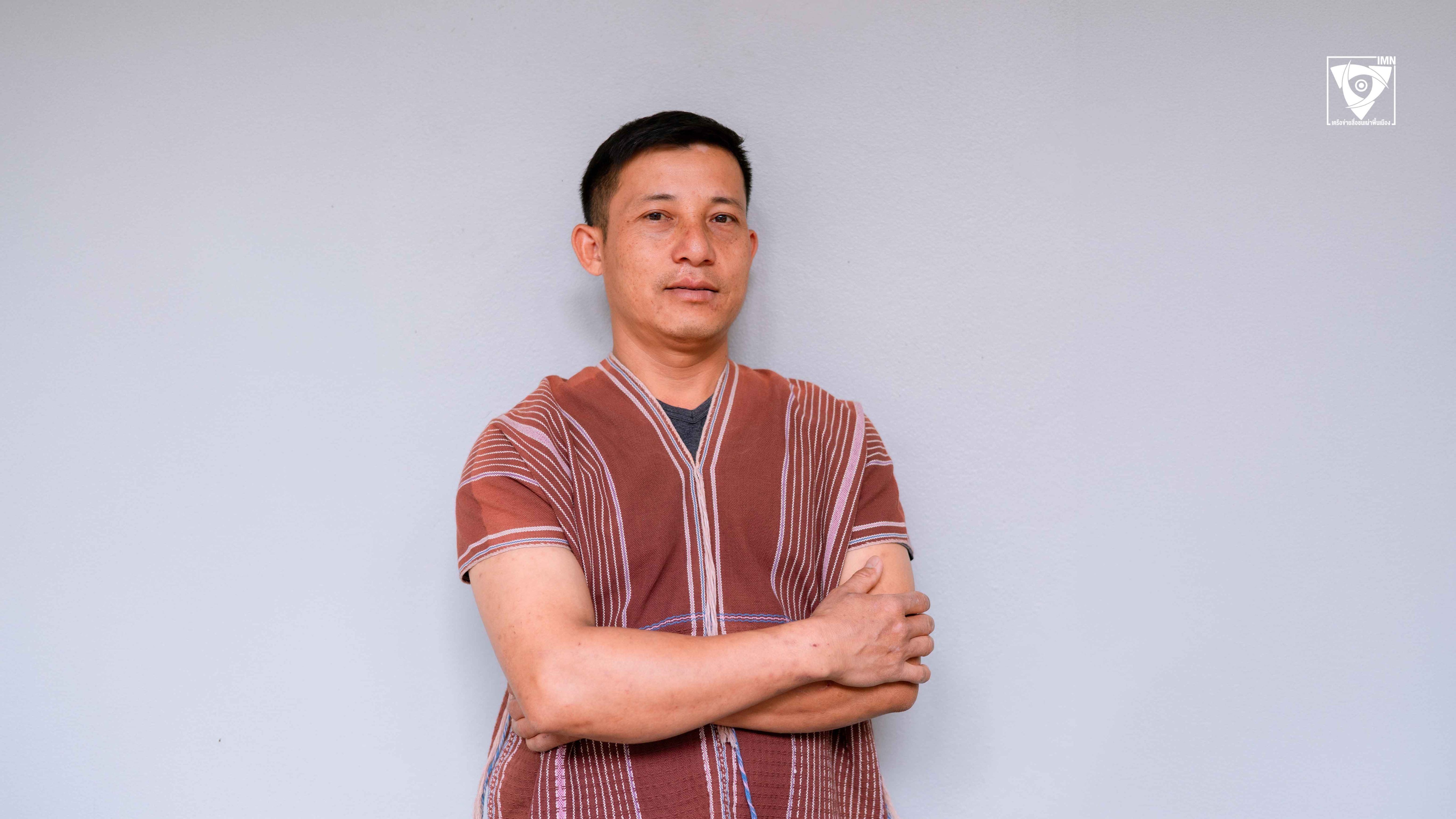 บุญชัย นิรุชากุล ครูใหญ่ประจำศูนย์การเรียนรู้มอวาคี ต.แม่วิน อ.แม่วาง จ.เชียงใหม่ ภาพ: Aafu; IMN-เครือข่ายสื่อชนเผ่าพื้นเมือง